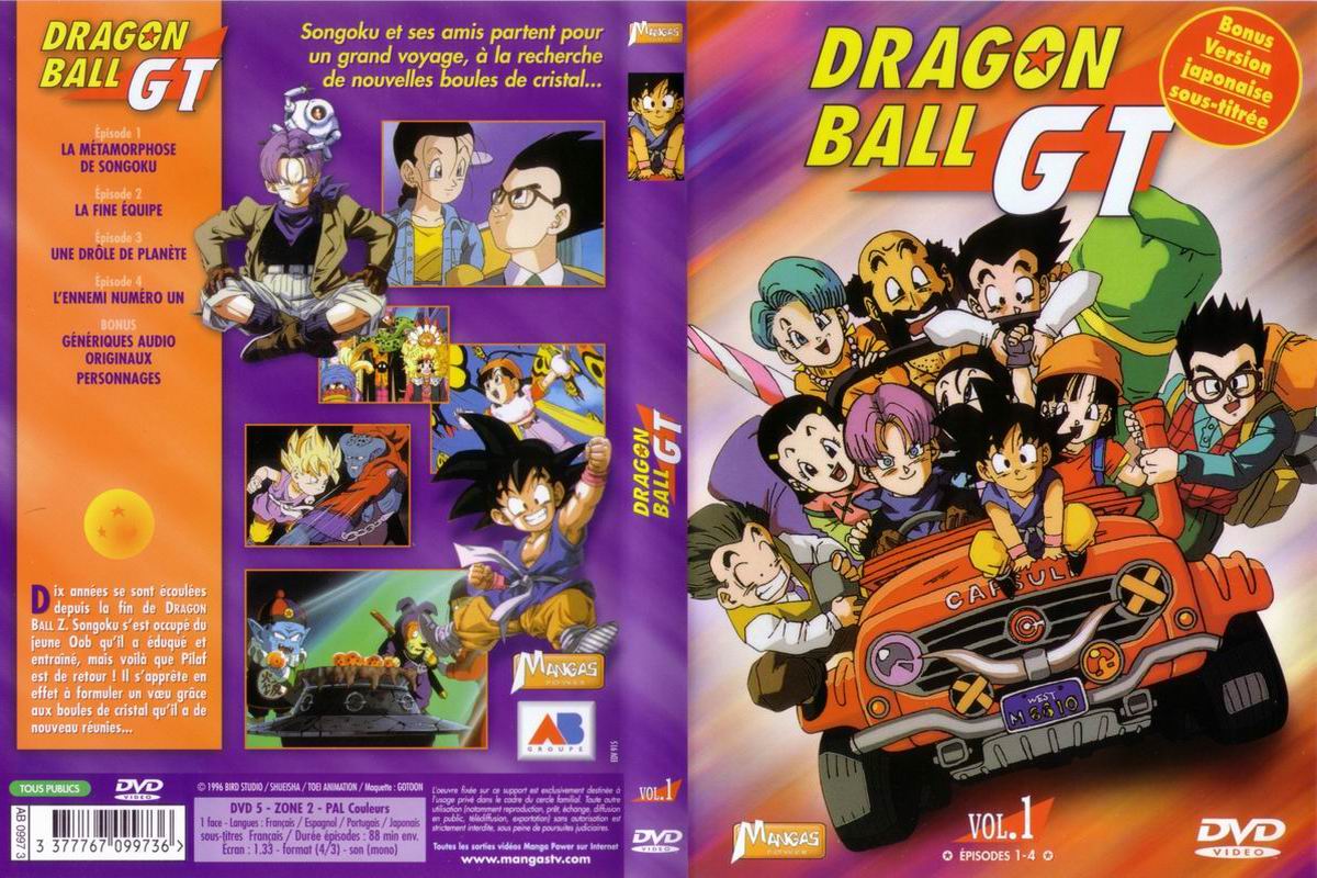 Jaquette DVD Dragonball GT vol 1